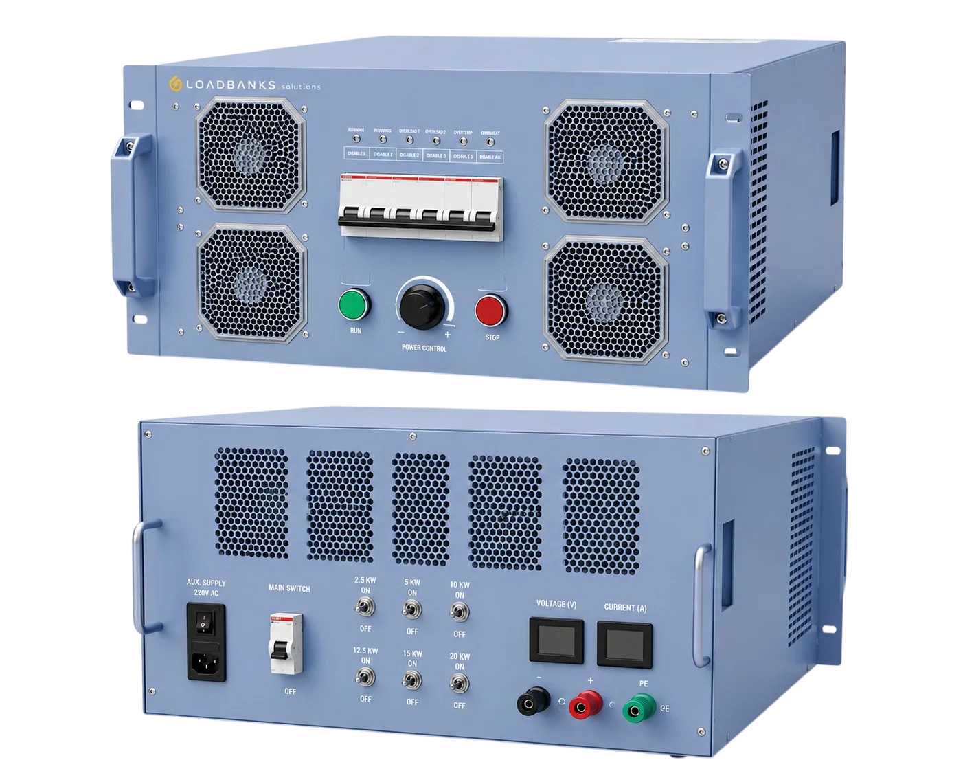 19 Zoll Rack-Mount Air Cooled Load Bank